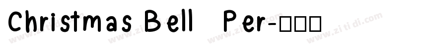 Christmas Bell   Per字体转换